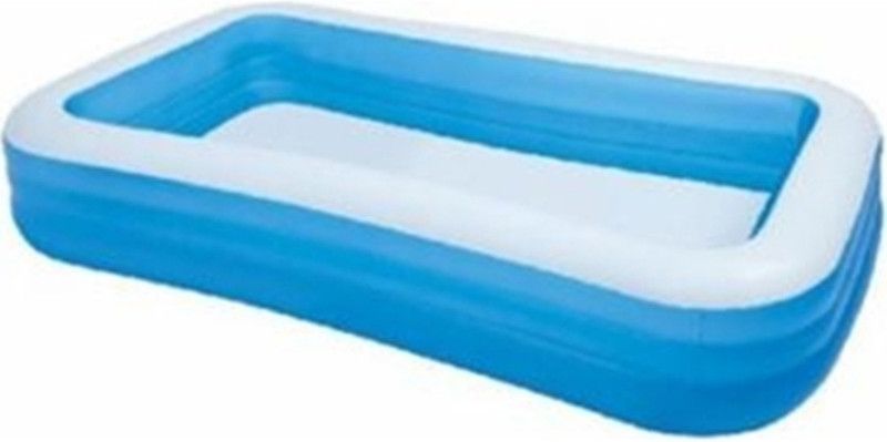 Indo Inflatable Rectangular Baby Pool 166 X 100 X 28 Cm  (Multicolor)