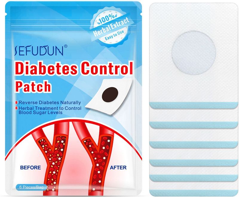 boxania Diabetic Patches to lower Blood Sugar Level - 7 patches - 7 Slots  (White)
