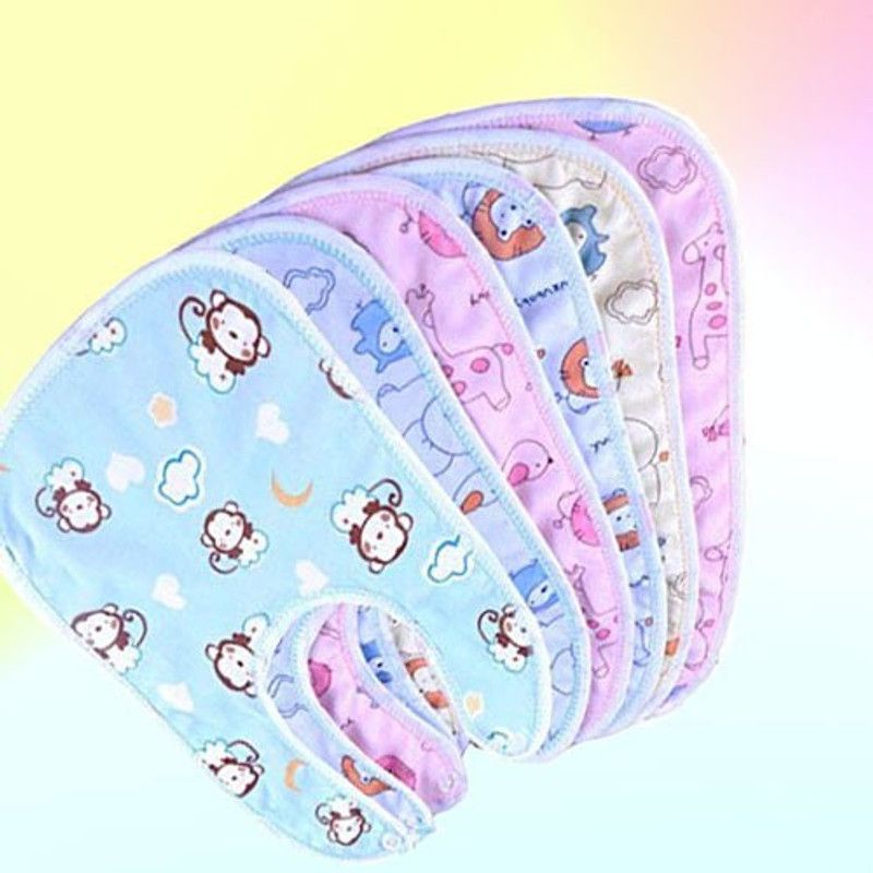 AJSS COLLECTION Super Soft best bib Waterproof, Super Soft Cotton Daily Use baby bib(pack of 5)  (Blue)