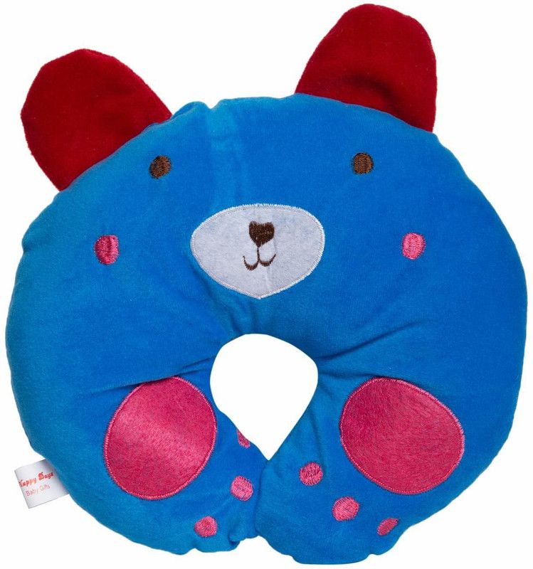 GIANT IMPEX Cotton Animals Baby Pillow Pack of 1  (Dark Blue)