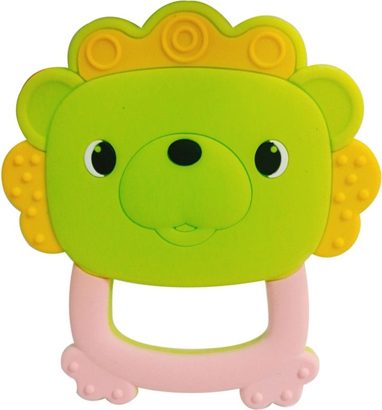 GUCHIGU Teethers for Babies BPA Free Silicone Soft Baby Toys Baby Lion Shaped Baby Gum Molar Chew Toy Releive Long Tooth Pain Toodle Teething Pacifier BT2040D (6 - 12 Months, Lemon) Teether  (Lemon)