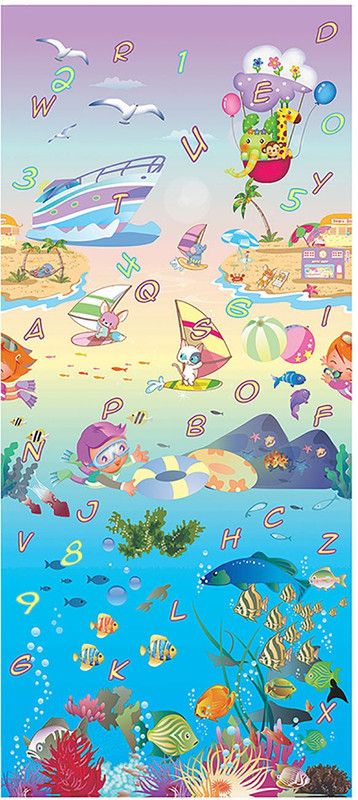 EZ Life Polyester Baby Play Mat  (Multicolor, Medium)