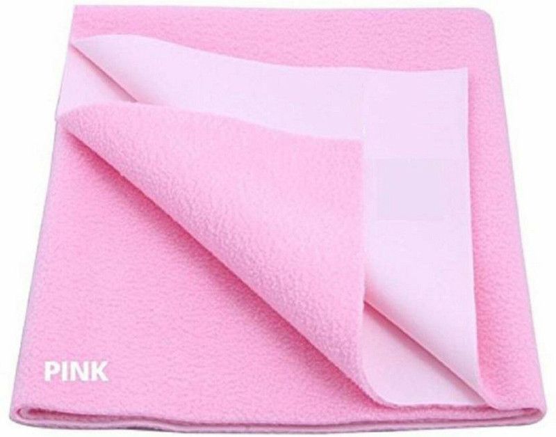 Rubber Baby Bed Protecting Mat  (Pink, Small)