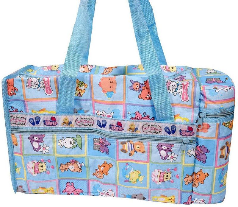 Sharma Clothing Newborn Baby Multipurpose Mother Bag with Holder Diaper Bag  (Blue)