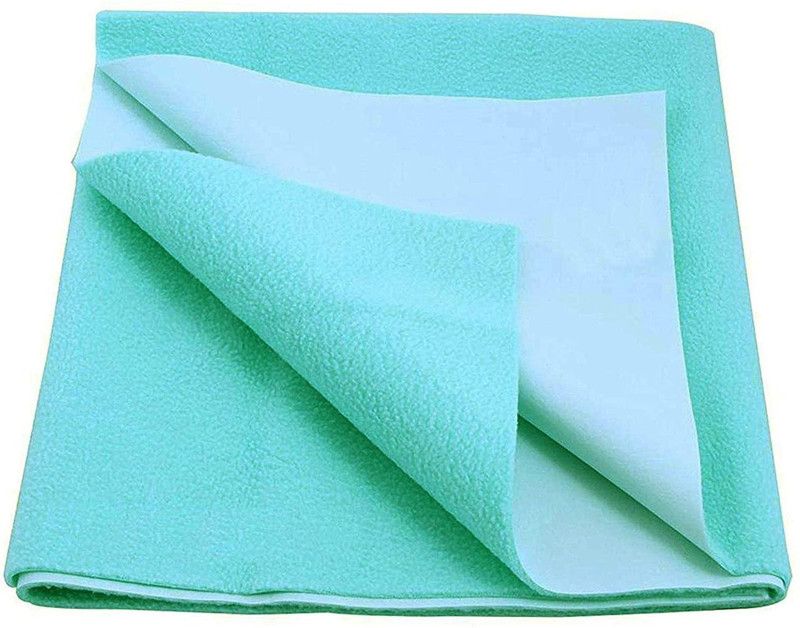 Dream Care Cotton Crib Solid Flat Bedsheet  (Pack of 1, Green)
