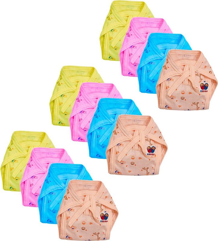 Bigbought Baby Boy Baby Girl (Cloth Diaper) Hosiery Soft Fabric Set 12