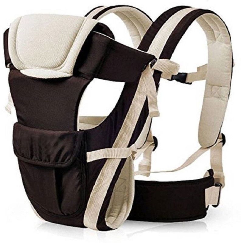 Teeny Weeny Baby Carrier Comfortable Support with Belt Baby Carrier  (Brown, Front carry facing out)