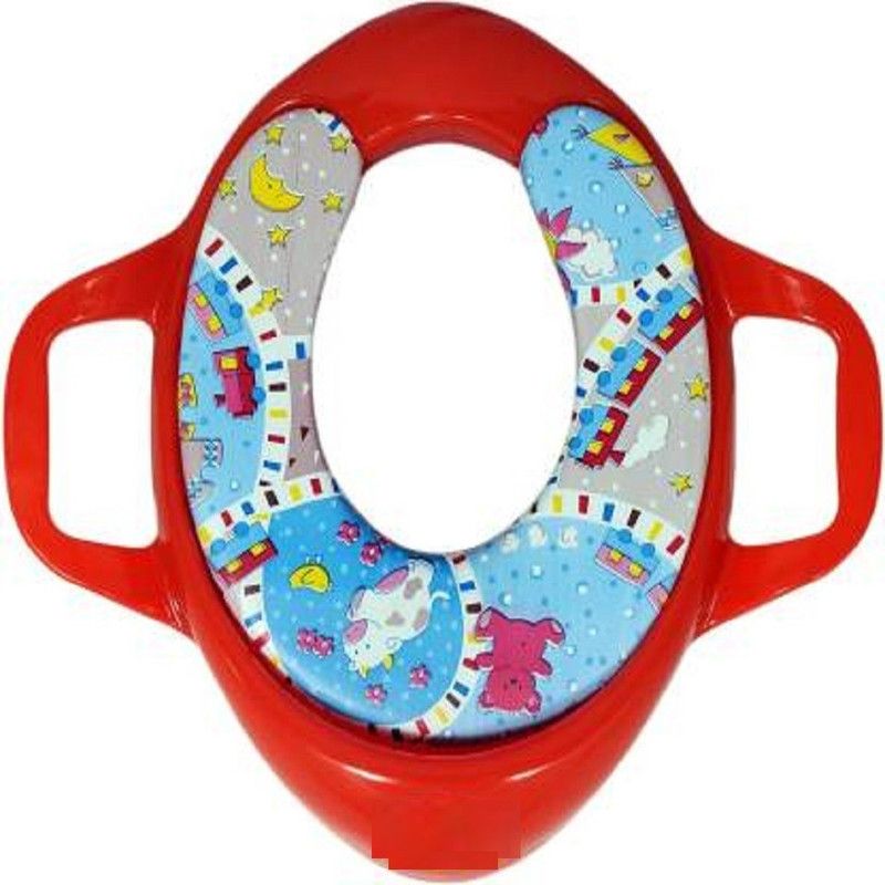 moms angel Honey bee Cushioned seat with Handle Potty Seat Potty Seat  (Red)