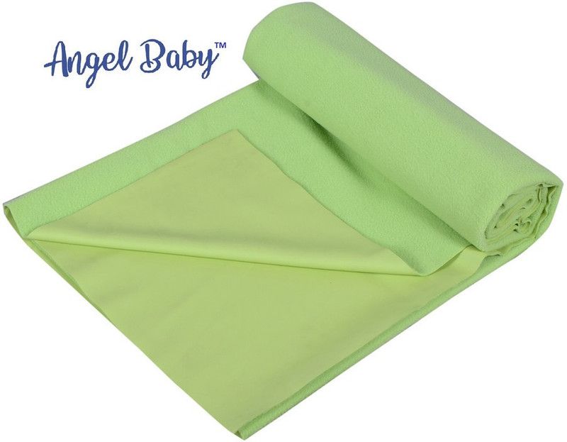 Angel Baby Cotton Baby Bed Protecting Mat  (Green, Large)