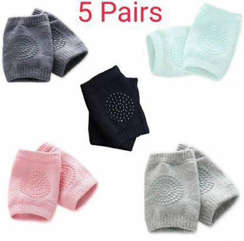 Eopzo Set Of 5 Pair Multicolor Baby Knee Pads (Knee socks) Multicolor Baby Knee Pads Multicolor Baby Knee Pads  (Knee socks)
