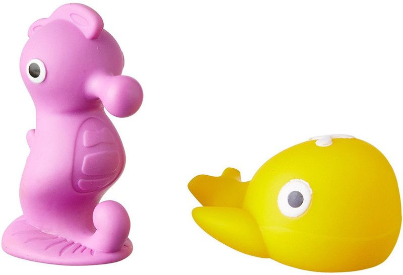 Giggles AQUA SQUEAKERS-2S Bath Toy  (Pink, Yellow)