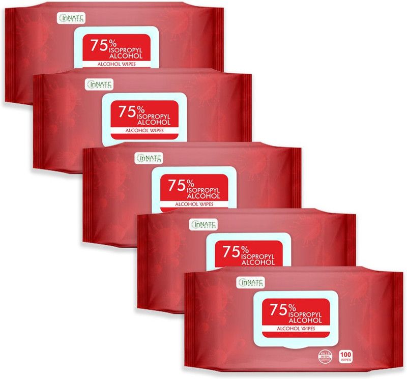 INNATE WHITES Surface Disinfectant Wipes  (5 Wipes)