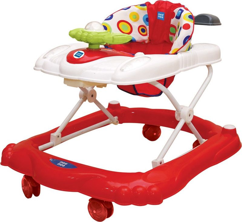 MeeMee Musical Activity Walker With Parent Rod  (Red)