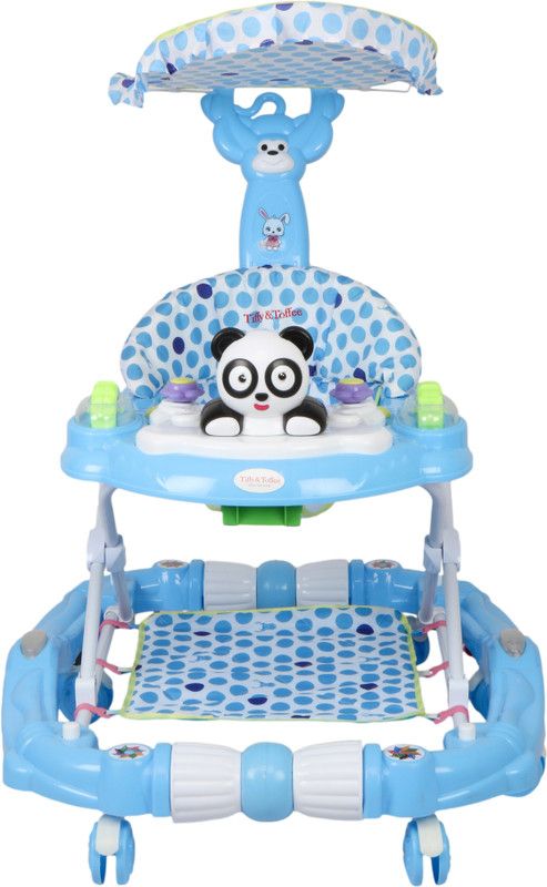 Tiffy & Toffee Musical Walker & Rocker With Parent Rod  (Blue)