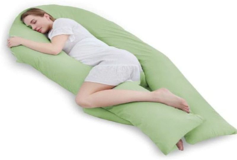 Texlux Microfibre Solid Pregnancy Pillow Pack of 1  (Light Green)