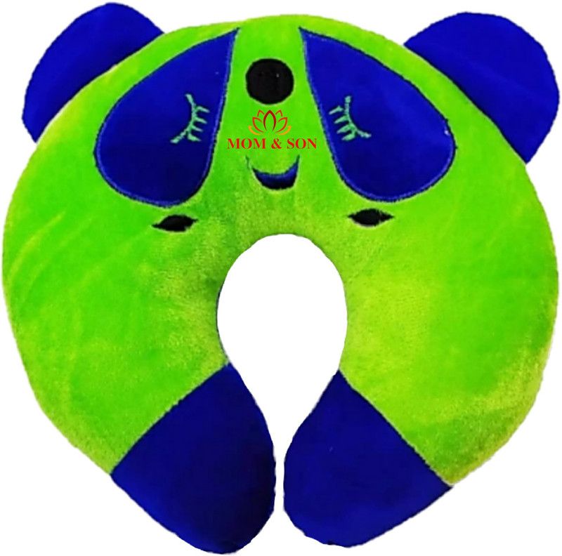 MOM & SON Polyester Fibre Smiley Baby Pillow Pack of 1  (Green)