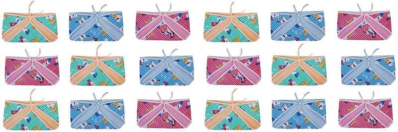 Lala Maneet Washable & Reusable PVC Cotton Printed Nappy Diaper Tying Langot For Babies