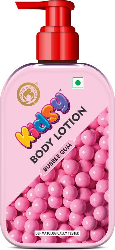 Mom & World Kidsy Bubble Gum Moisturising Body Lotion, Dermatologically Tested for Kids  (235 ml)