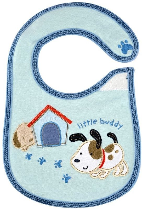 MeeMee Cotton Bib  (Blue)
