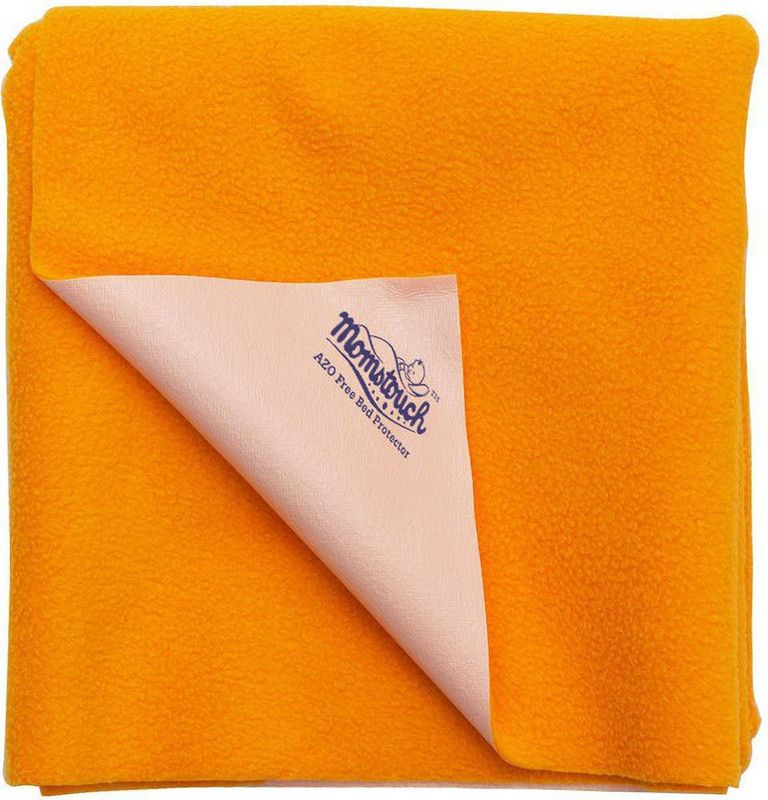 MOMSTOUCH Cotton Baby Bed Protecting Mat  (Mango, Extra Large)