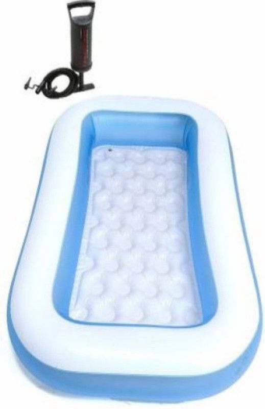 YOUNG STAR (USA*31)5 5.5 FEET RECTANGULAR WATER BATH SWIMMING POOL WITH FREE AIR PUMP  (Blue)