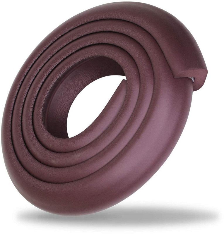 ELITEHOME Soft Foam Pre Tapped Edge Guard, Baby Proofing Safety Strip for Furniture  (Brown)