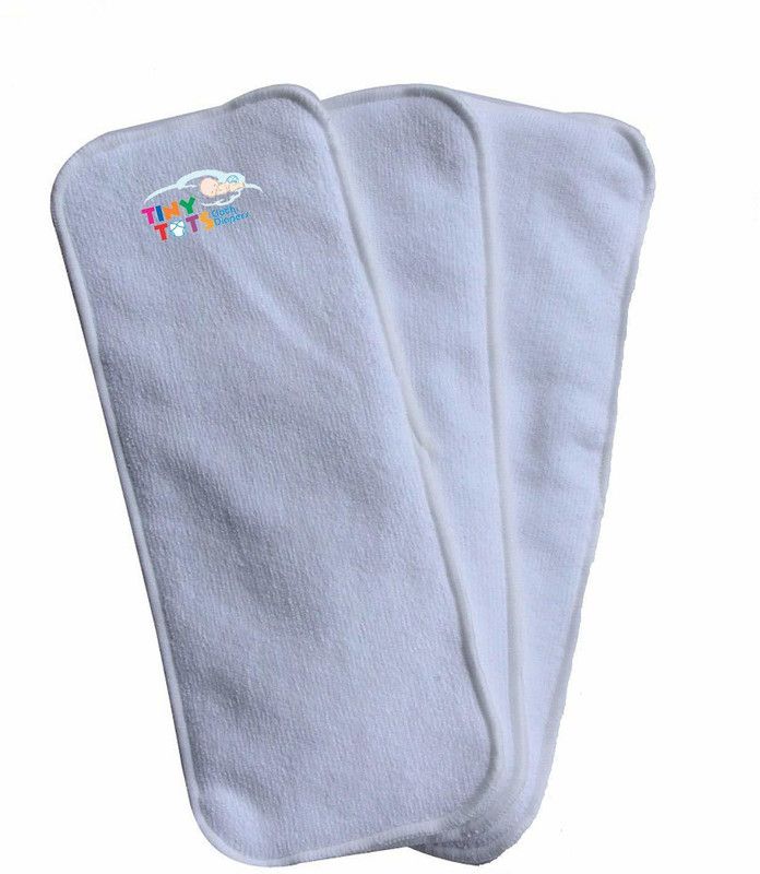 Salma's Tinytots Washable Reusable Microfiber Inserts for Cloth Diapers,Baby diaper insert pads & Liners for cloth diapers - M - L  (3 Pieces)