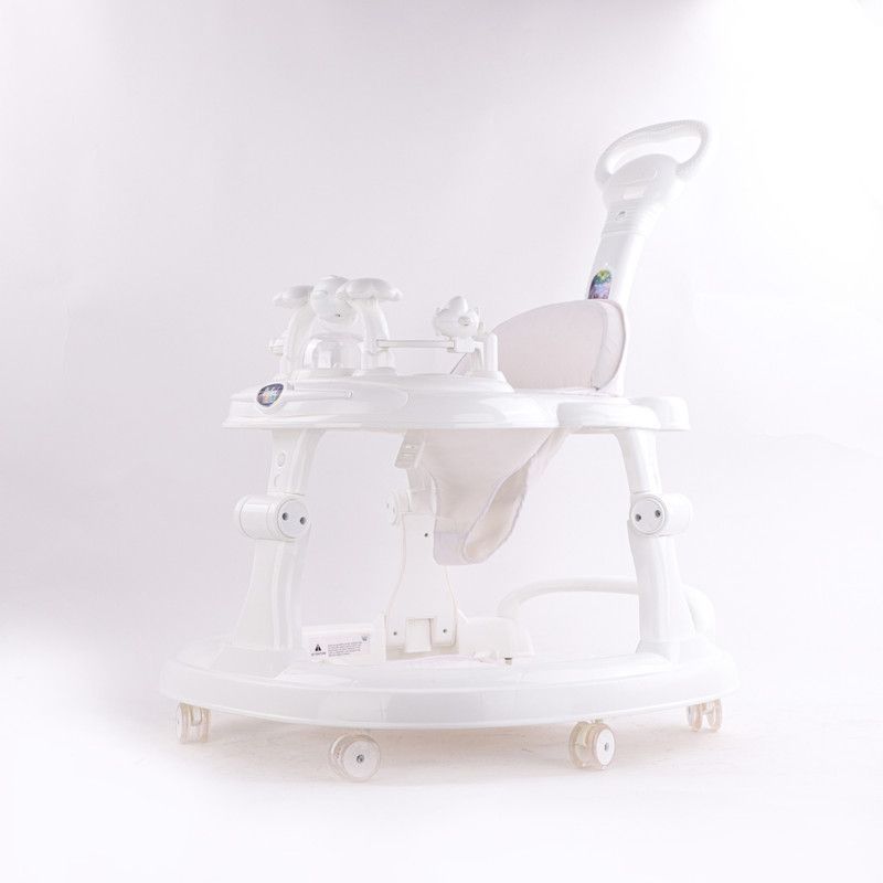 Steelbird Musical 3-in-1 Walker With Parent Rod  (White)