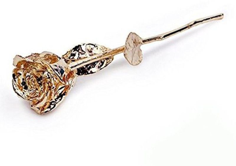 Lavanaya Silver Gold Plated Rose 6" Silver Gifting