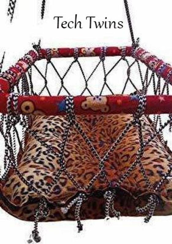 Tech Twins Baby Cotton Blue Printed Hanging Cradle (Baby PALNA) Swings (Multicolor) Bouncer  (Multicolor)