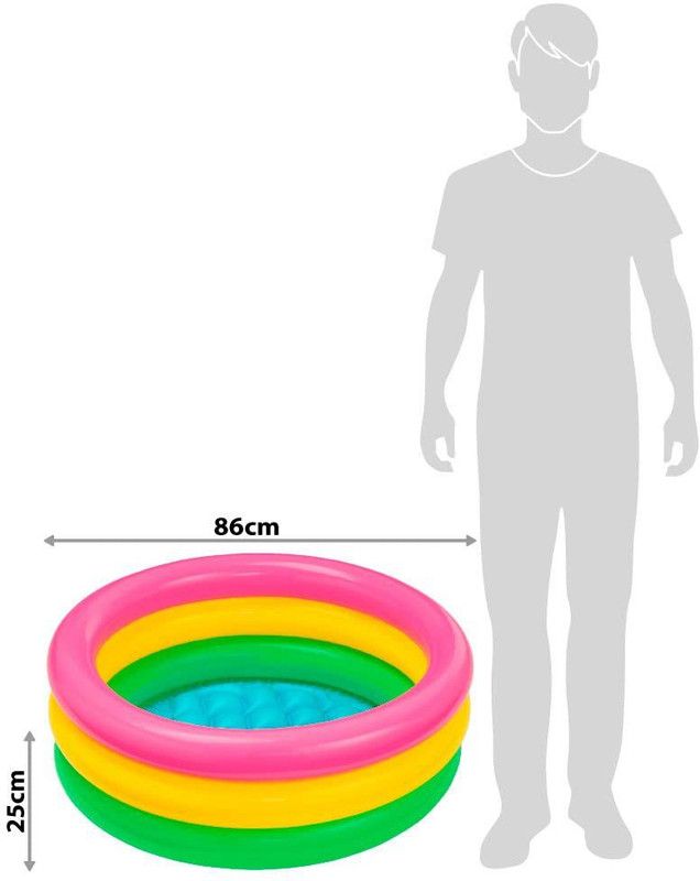 Mandisha Kid's 2 ft Inflatable Bath Water Tub (Multicolour)  (Multicolor)