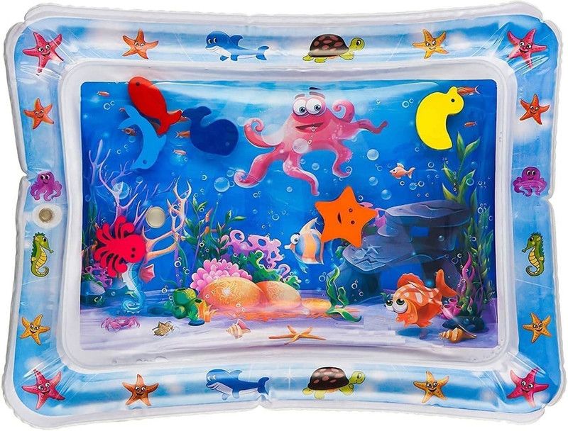 ARYANS ENTERPRISE Rubber Baby Play Mat  (Blue, Medium)