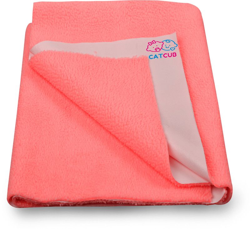 CATCUB Wool Baby Bed Protecting Mat  (Peach, Large)