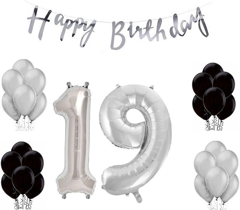 Tiank Innovation Combo for Birthday Party Decoration(19 Number Combo)  (Set of 53)