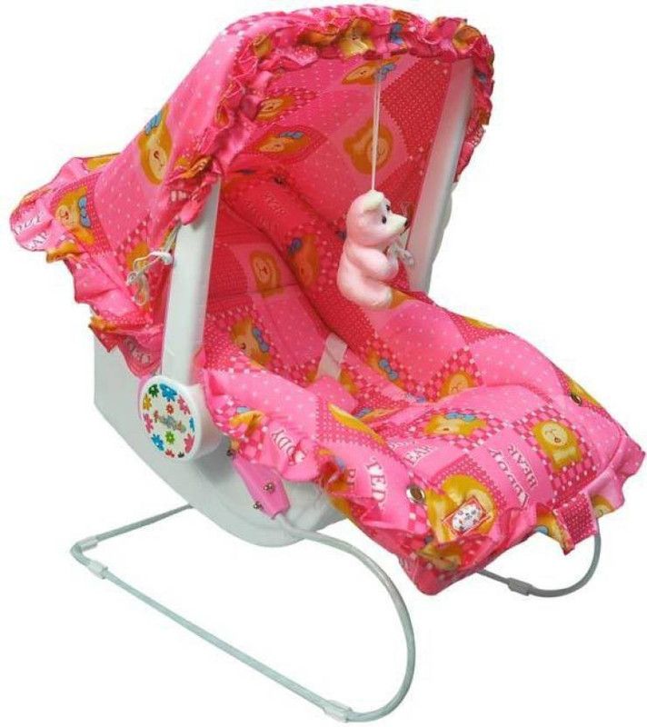Aelvino Baby Delight 9 in 1 Pink Bunny Baby Bouncer Bouncer  (Pink)