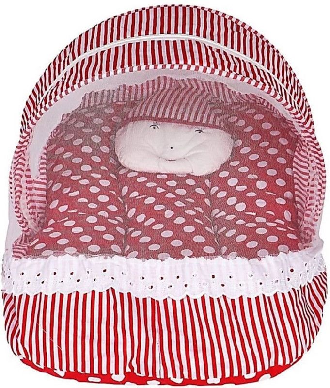LN OUTLETS Cotton Kids Washable JOKER MOSQUITO NET Mosquito Net  (Red, Tent)