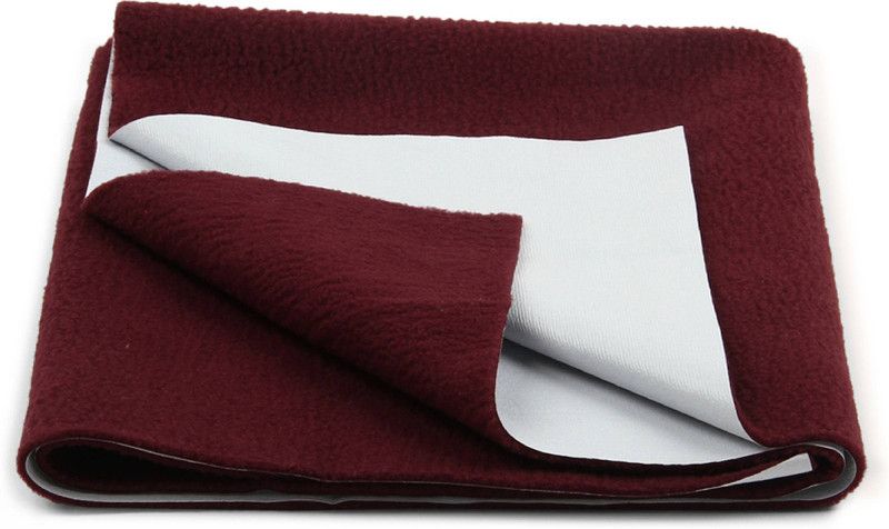 NAVRUDRA Cotton Baby Bed Protecting Mat  (Maroon, Small)
