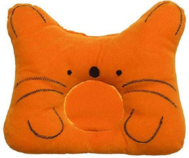 Baby Desire Polyester Fibre Animals Baby Pillow Pack of 1  (Orange)