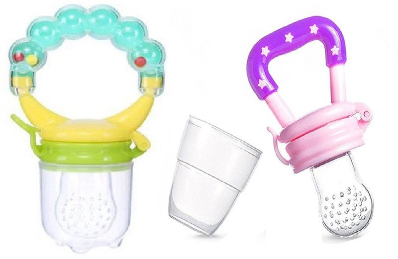 Cuckoos Baby Pacifier Food Feeder Silicone Fresh Teether and Feeder  (Blue)