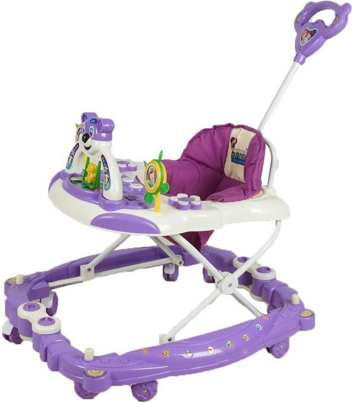 Panda Creation Musical 2-in-1 Walker With Parent Rod  (Purple)