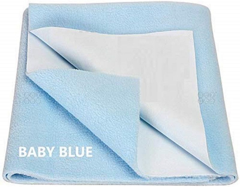 Keviv Cotton Baby Bed Protecting Mat  (Baby Blue, Small)