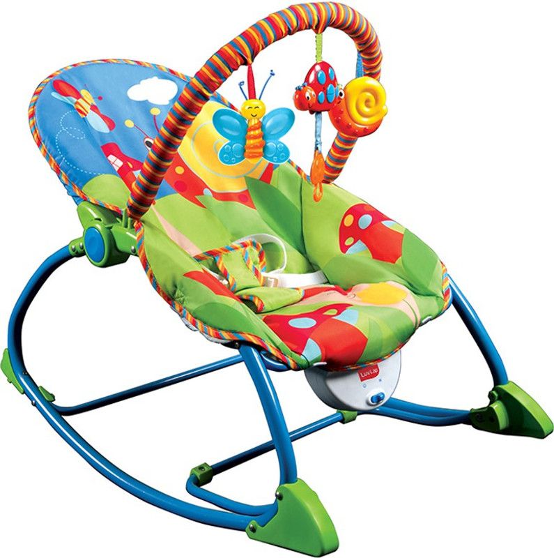 LuvLap Butterfly Toddler Rocker Rocker  (Multicolor)