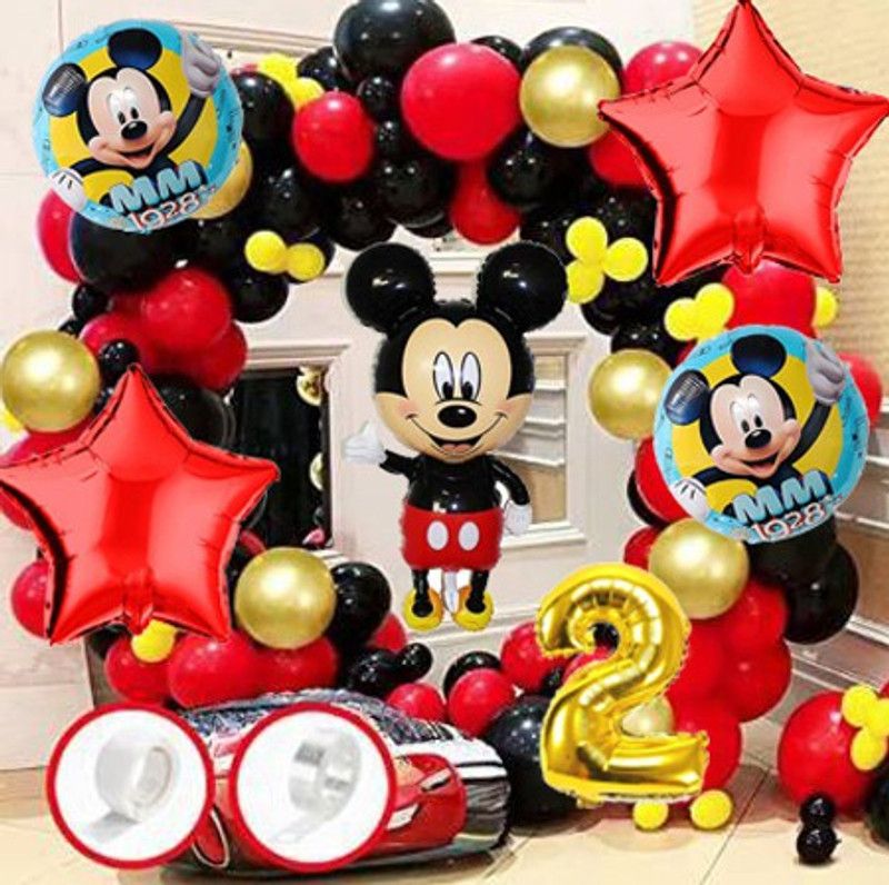 Nayugic Mickey Mouse Party Theme Decorations For For Second Bithday