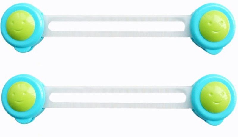 Mopslik Baby Proofing Child Safety Cabinet Drawer Fridge Lock with Adhesive (Pack of 2)  (Multicolor)