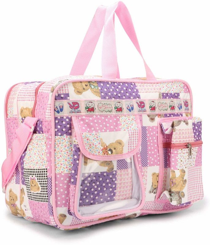 Depurika SC- Diaper Bag With Two Side Pocket For Carry baby Milk Bottle (Pink) Mother Bag  (Dark Pink)