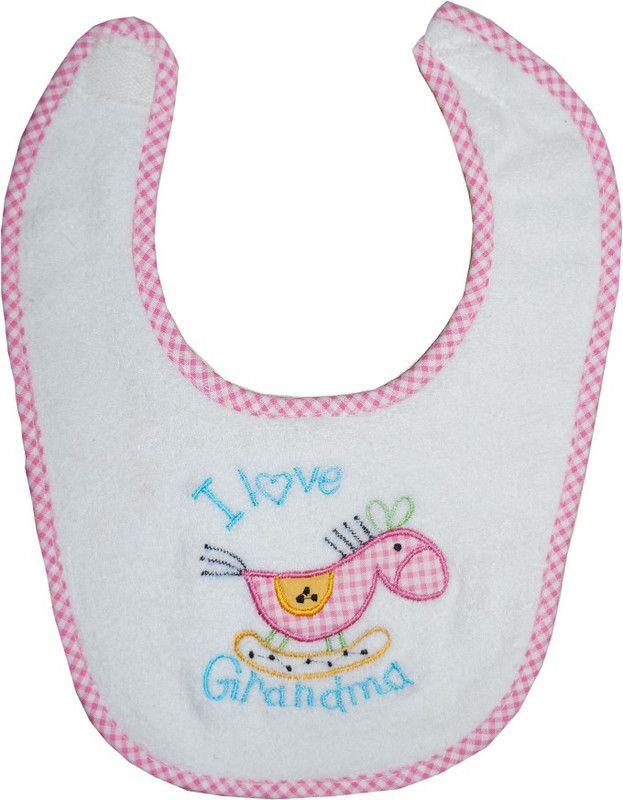 Muren Velcro Feeding Bib  (Pink)