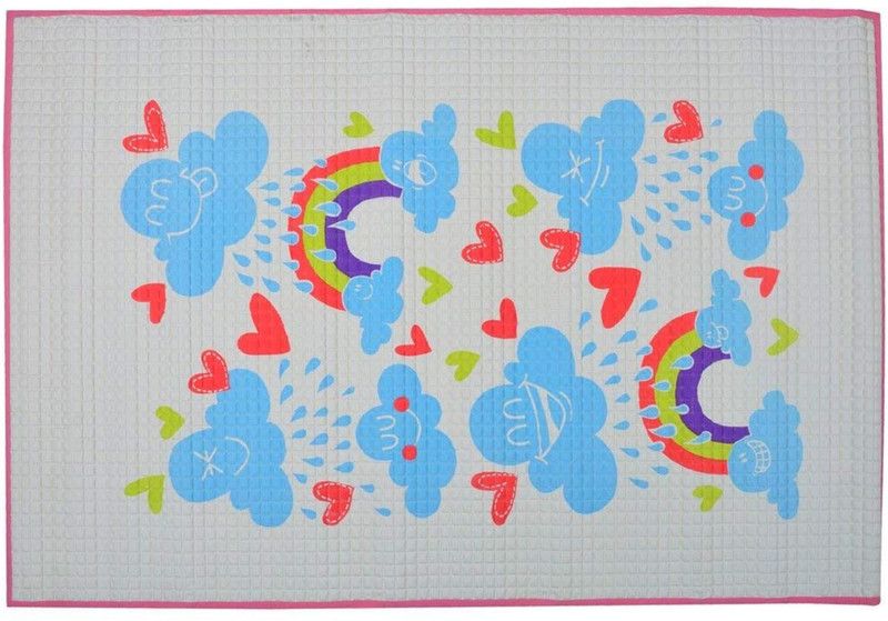 Baby Bucket Rubber Baby Bed Protecting Mat  (Pink-1, Medium)
