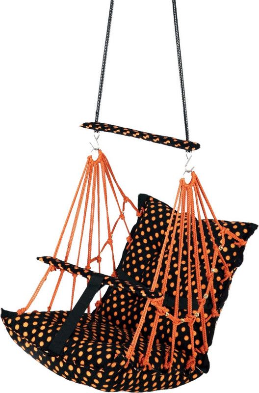 Windson Craft Baby Swing Chair for Kids Baby Children jula 1-5 Years Old Baby with Safety Belt Swings  (Orange)