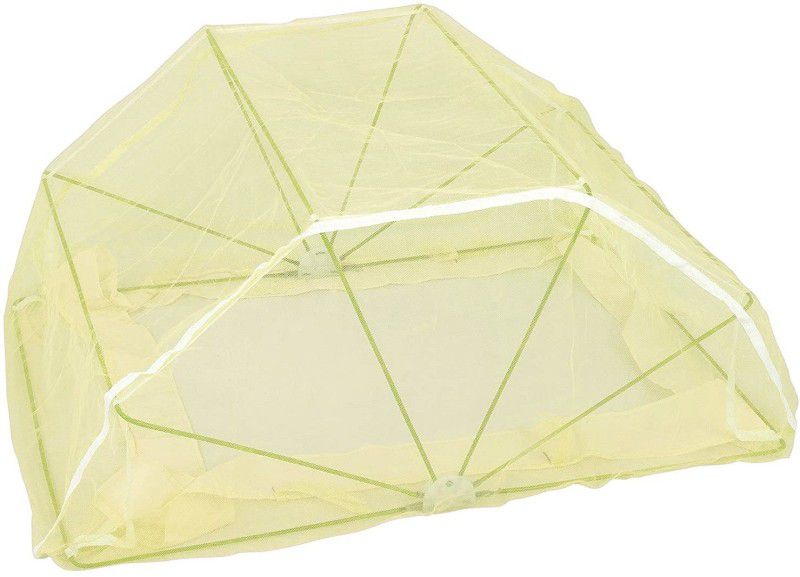 Elegant Mosquito Net Nylon Kids Washable 2*3 (Yellow Color) Mosquito Net  (Yellow, Frame Hung)