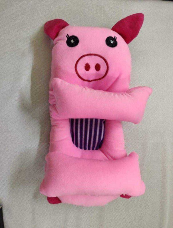 AAYANSH Microfibre Animals Baby Pillow Pack of 1  (Pink)